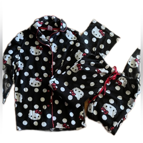 Hello Kitty by Sanrio Girls 2 Piece Set Hello Kitty Pajamas Size XS - Picture 1 of 6